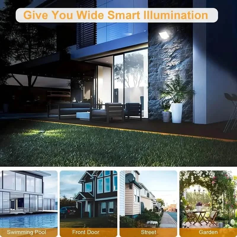 106 LED Security Lamp Dusk To Dawn 270° Wide Angle Outdoor Lighting