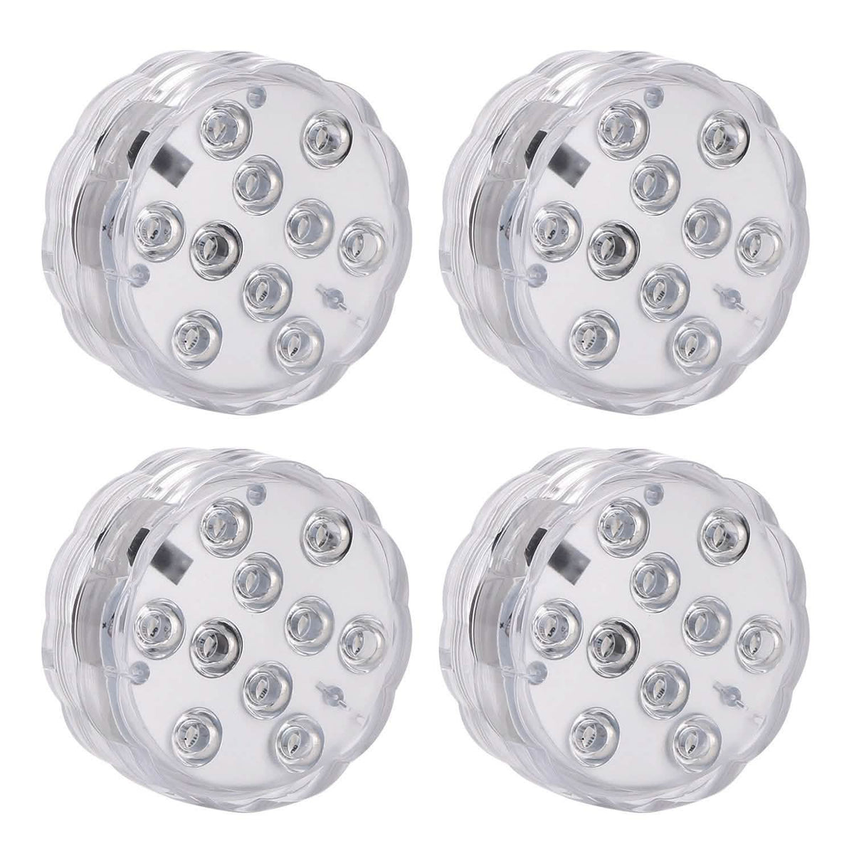 4-Piece: Submersible RGB LED Lights
