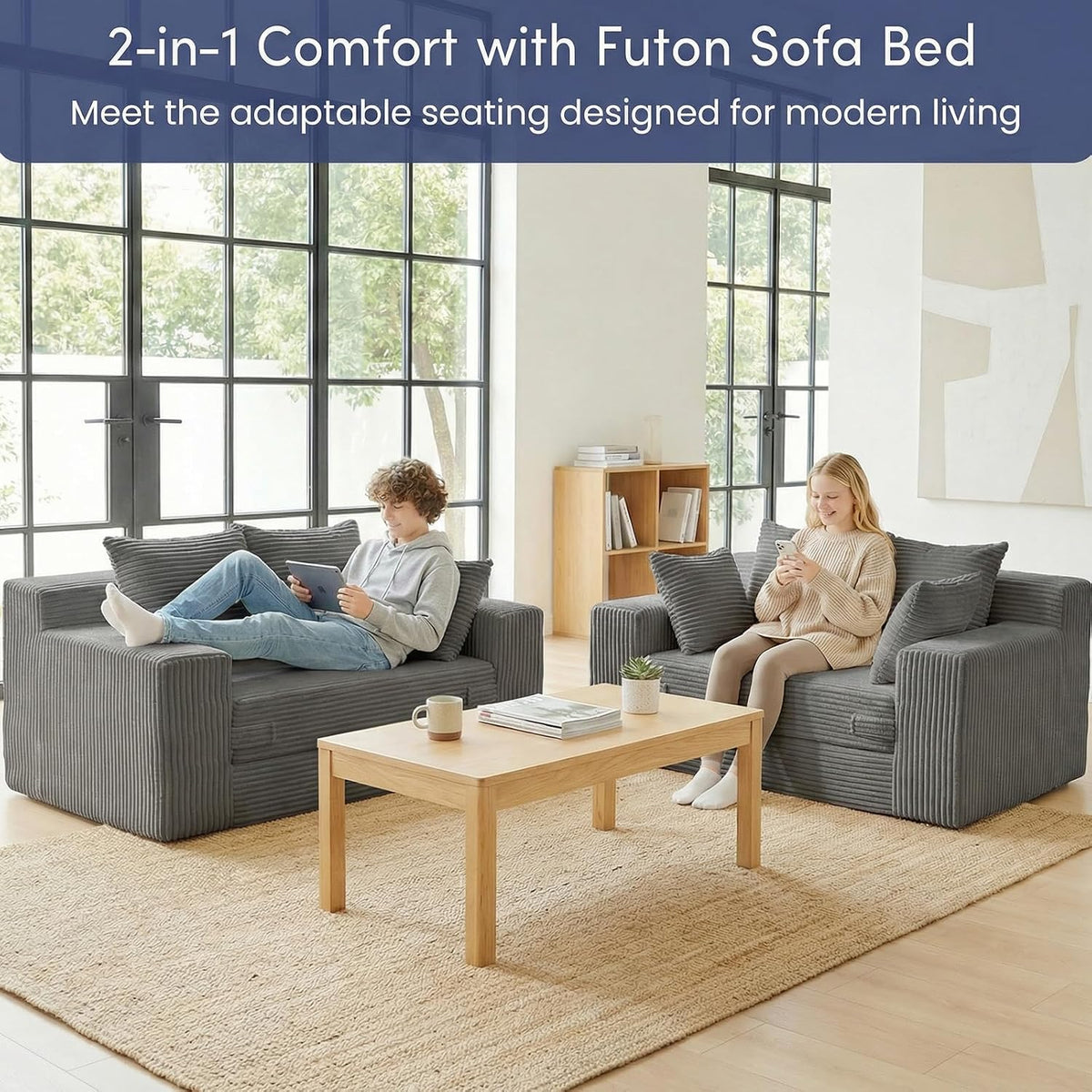Space-Saving Convertible Sofa Bed