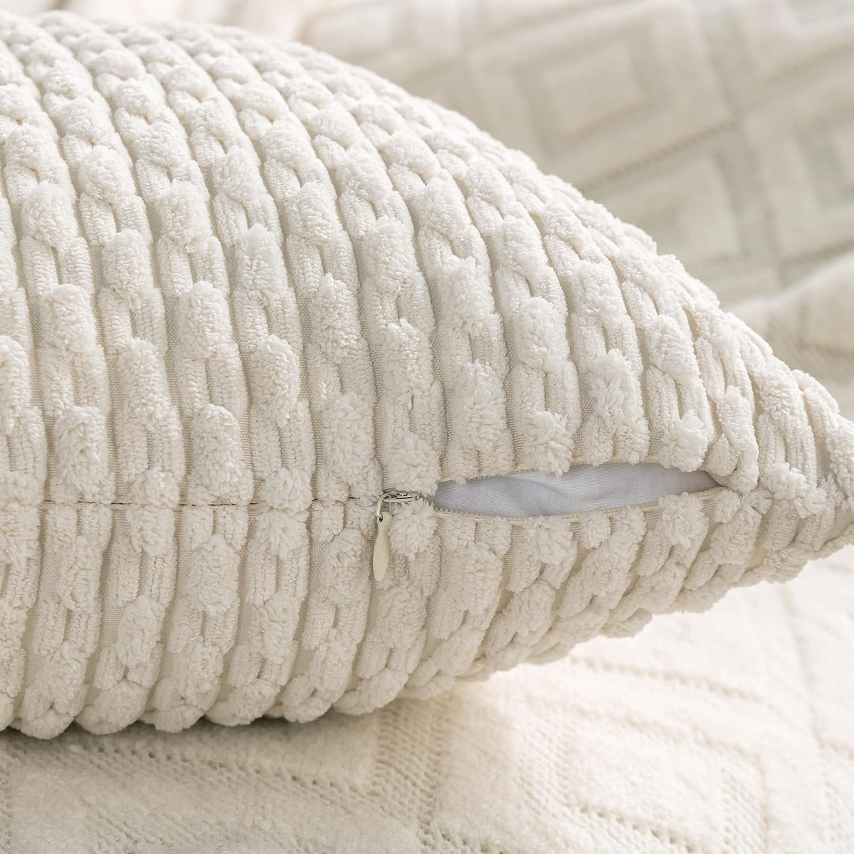 4-Pack Soft Corduroy Pillow Covers