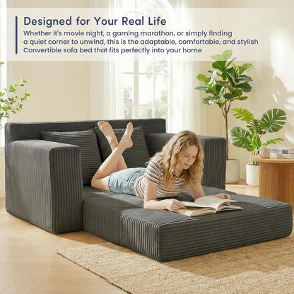 Space-Saving Convertible Sofa Bed