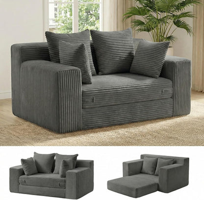 Space-Saving Convertible Loveseat Bed