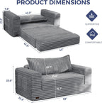 Convertible Pull-Out Sofa Bed