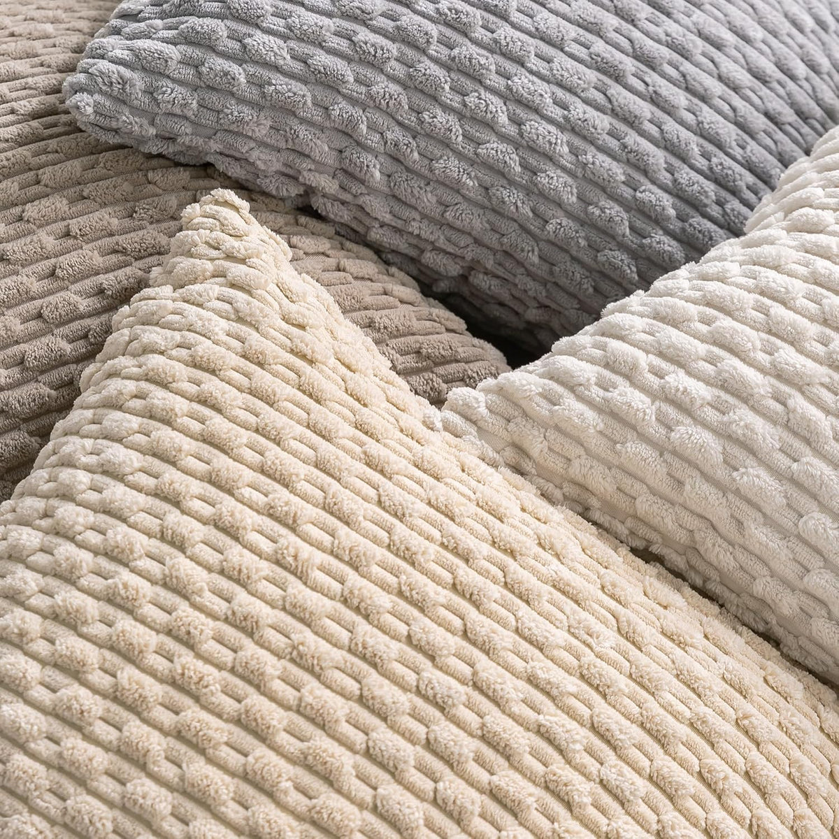 4-Pack Soft Corduroy Pillow Covers