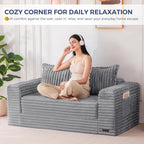 Convertible Pull-Out Sofa Bed