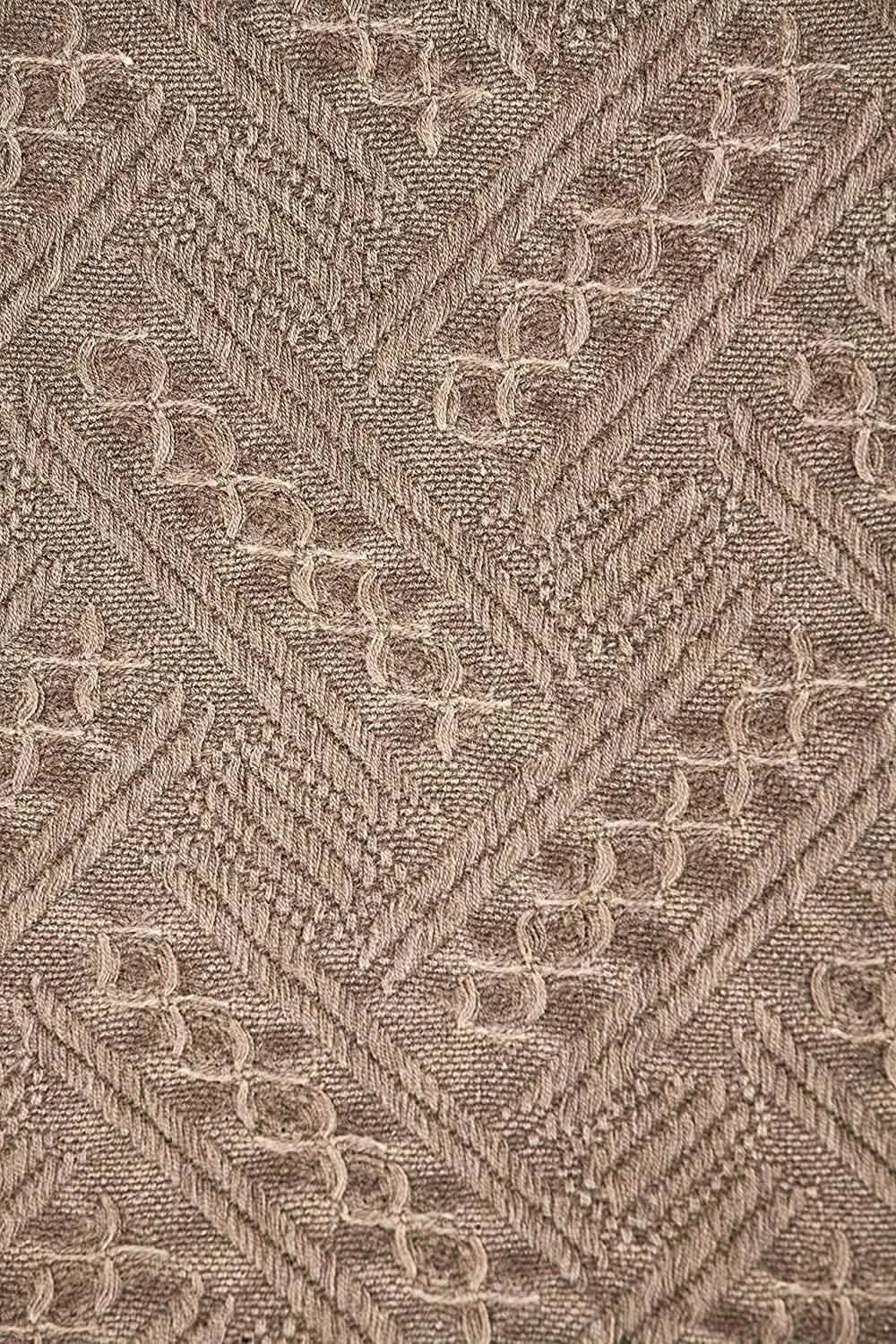 Kasentex 100% Cotton Soft Knitted Throw Blanket, Room Decor, Graduation Gifts, Fathers Day Gift, Mom Gift